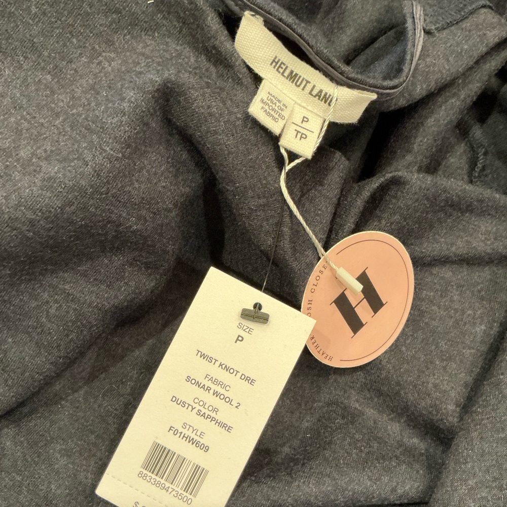 Helmut Lang navy blue Asymmetrical Dress, Brand New with tags! - Picture 5 of 7